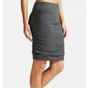 NWT Athleta Solstice short-sleeve ruched pullover skirt in size M